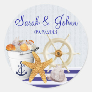 Nautical Theme   Favour Sticker