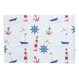 Nautical Theme Pillowcase