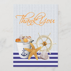 Nautical Theme Thank You Cards