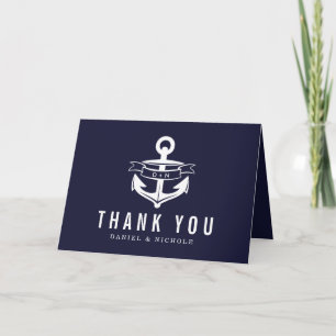 Nautical Theme Thank You Cards Weddings