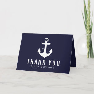 Nautical Theme Thank You Cards   Weddings