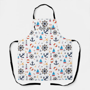 Nautical Theme Thunder_Cove Apron
