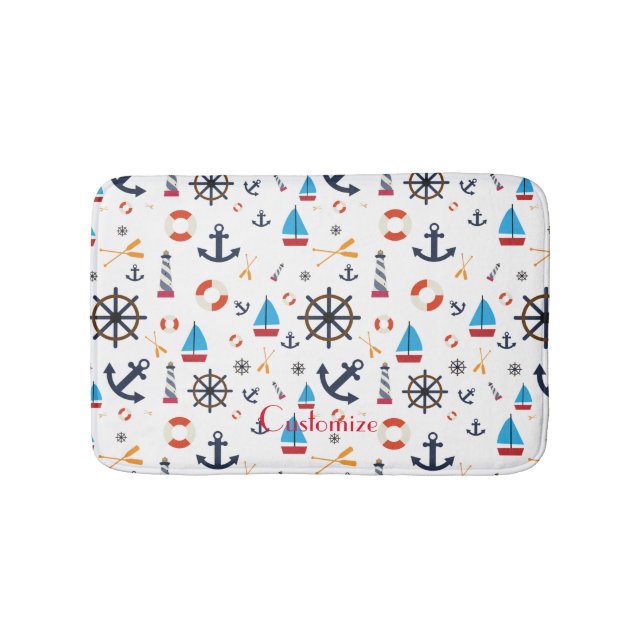 Nautical Theme Thunder_Cove Bath Mat (Front)