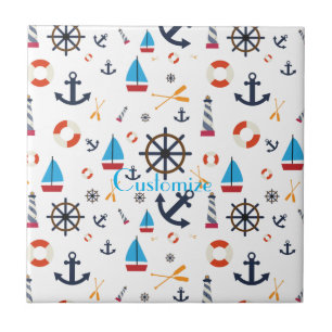 Nautical Theme Thunder_Cove  Ceramic Tile