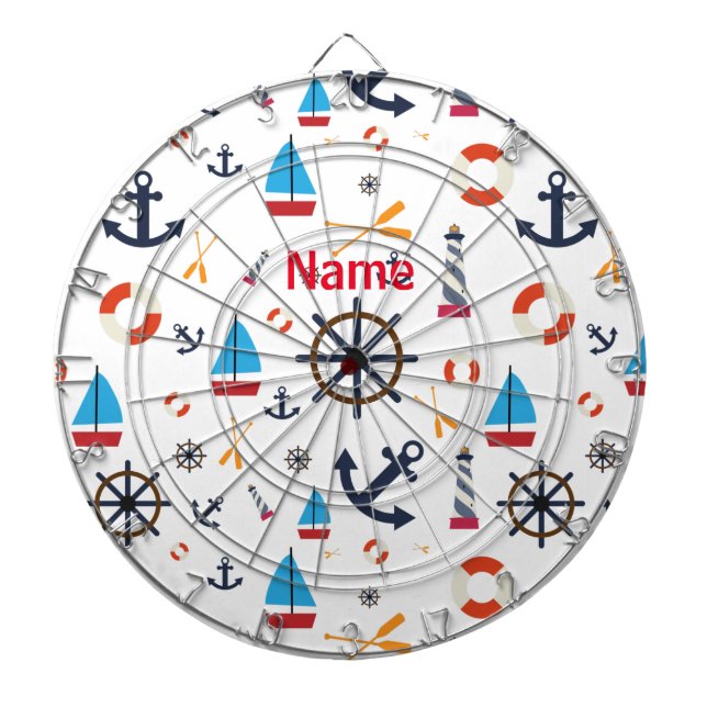 Nautical Theme Thunder_Cove  Dartboard (Front)