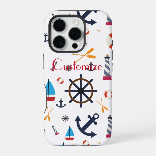 Nautical Theme Thunder_Cove iPhone Case (Back)