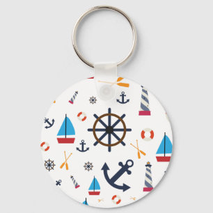 Nautical Theme Thunder_Cove  Key Ring