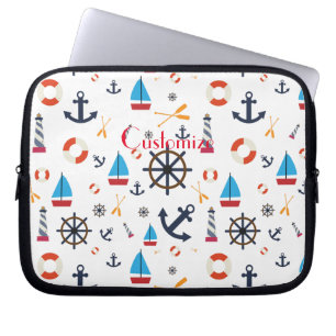 Nautical Theme Thunder_Cove Laptop Sleeve