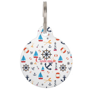 Nautical Theme Thunder_Cove  Pet Tag
