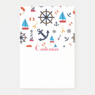 Nautical Theme Thunder_Cove Post-it Notes