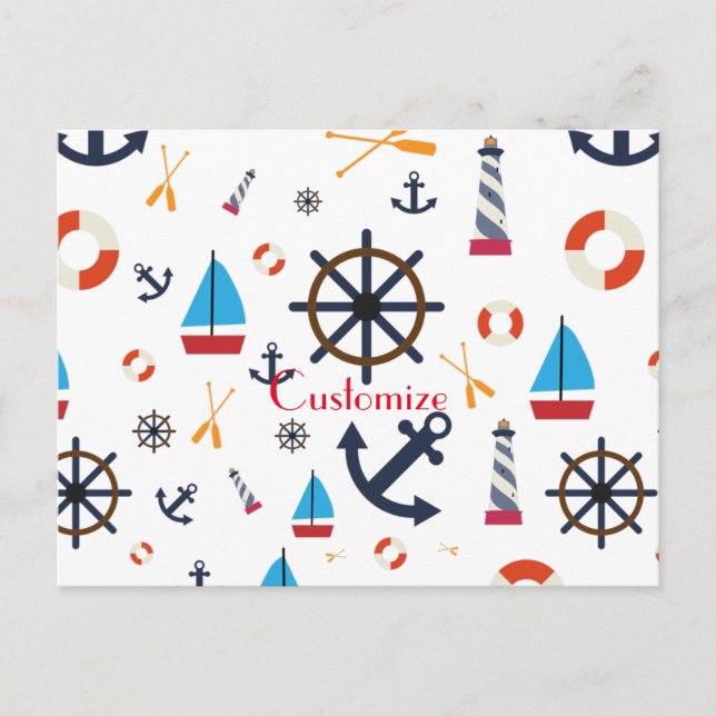 Nautical Theme Thunder_Cove  Postcard (Front)