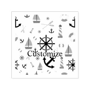Nautical Theme Thunder_Cove  Self-inking Stamp