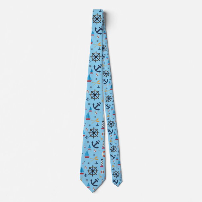 Nautical Theme Thunder_Cove  Tie (Front)