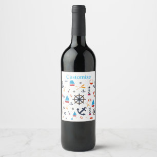 Nautical Theme Thunder_Cove Wine Label