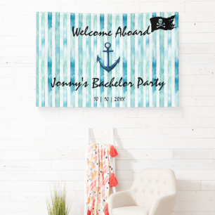 Nautical themed Bachelor Stag Party Banner