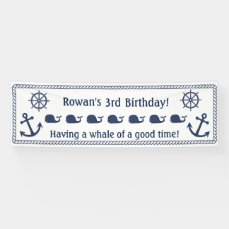 Nautical Themed Birthday Banner