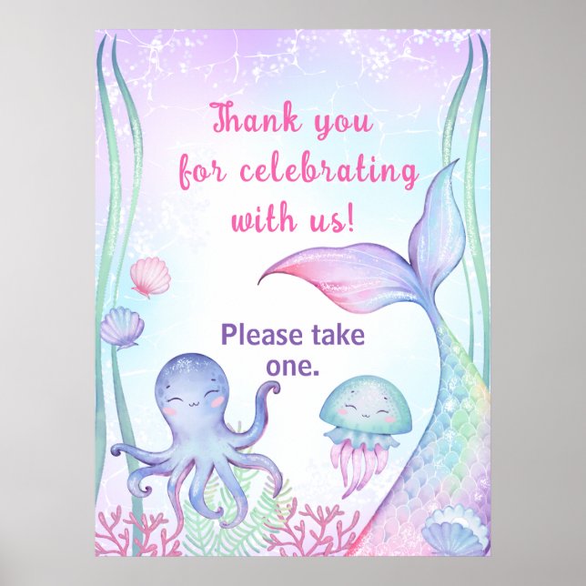 Nautical themed birthday  Poster. Poster (Front)