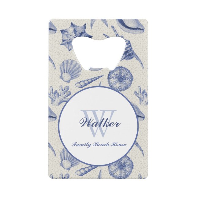 Nautical Themed Blue Seashell Custom (Front)