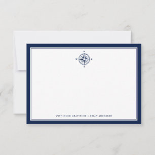 Nautical Themed   Compass Rose Custom NoteCard