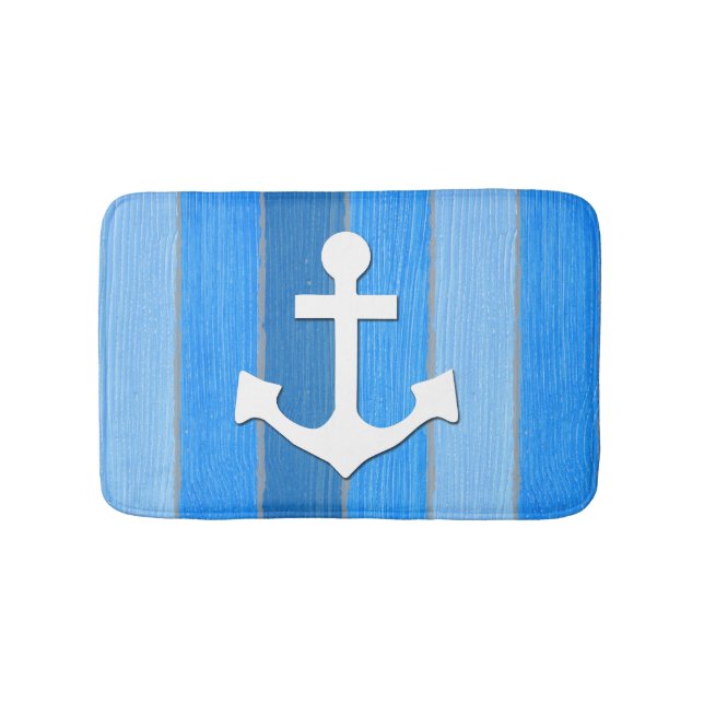 Nautical themed design bath mat (Front)
