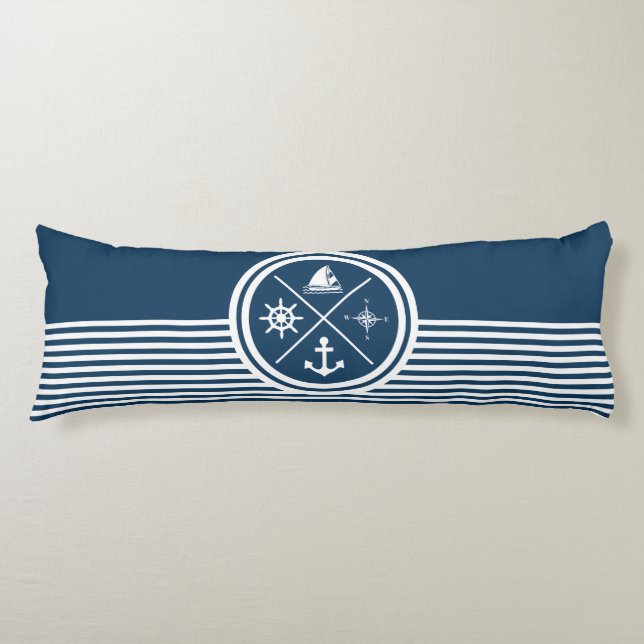 Nautical themed design body cushion (Front)