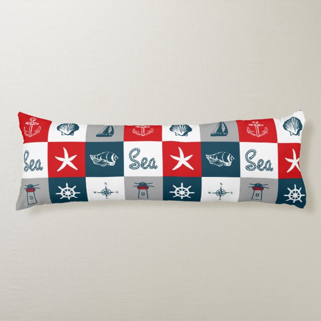 Nautical themed design body cushion (Front)