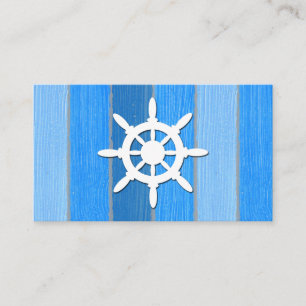 Nautical themed design business card