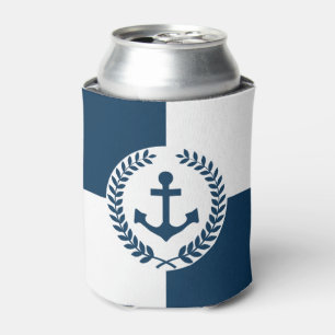 Nautical themed design can cooler