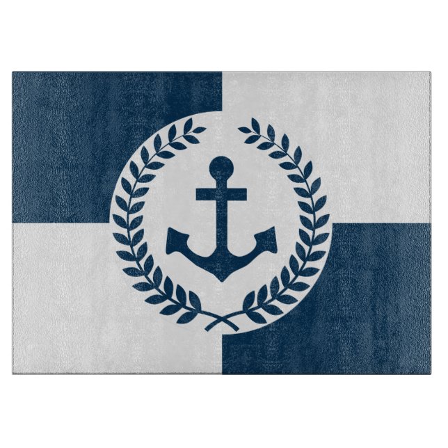 Nautical themed design cutting board (Front)