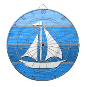Nautical themed design dartboard