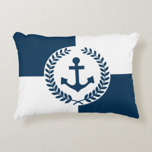 Nautical themed design decorative cushion