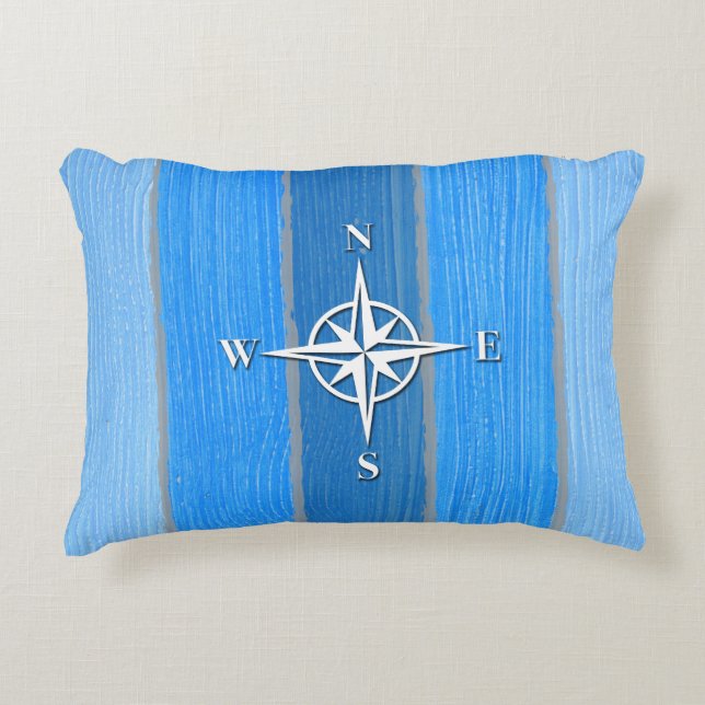 Nautical themed design decorative cushion (Front)
