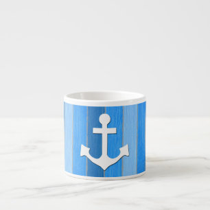 Nautical themed design espresso cup