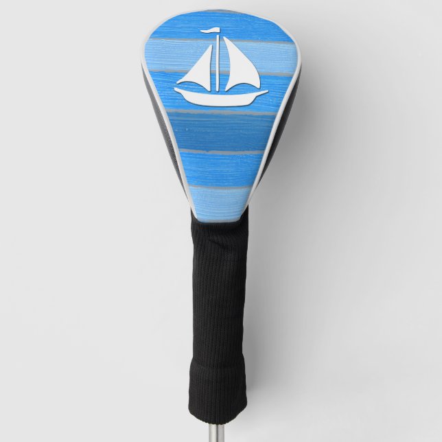 Nautical themed design golf head cover (Front)