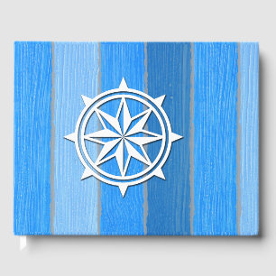 Nautical themed design guest book
