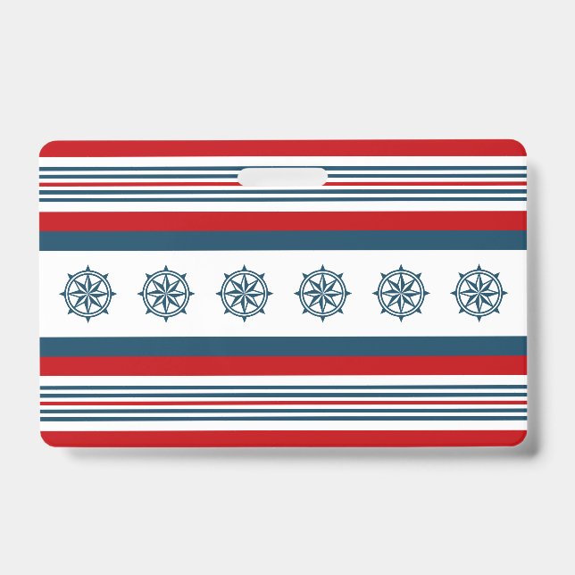 Nautical themed design ID badge (Front)