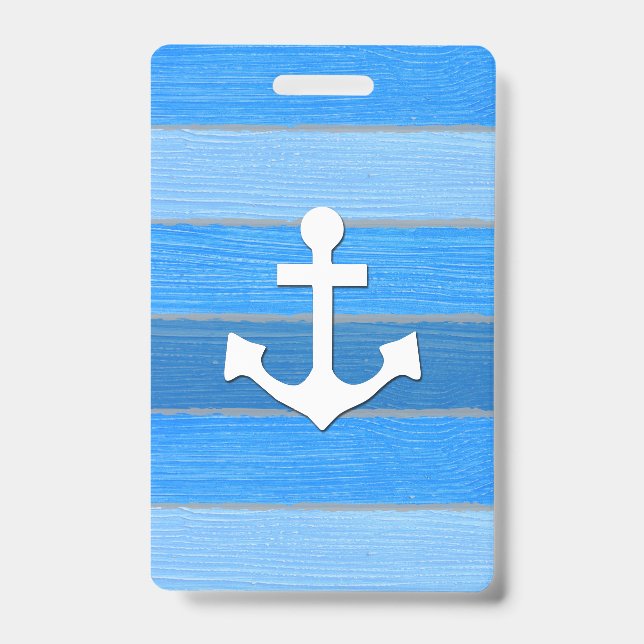 Nautical themed design ID badge (Front)