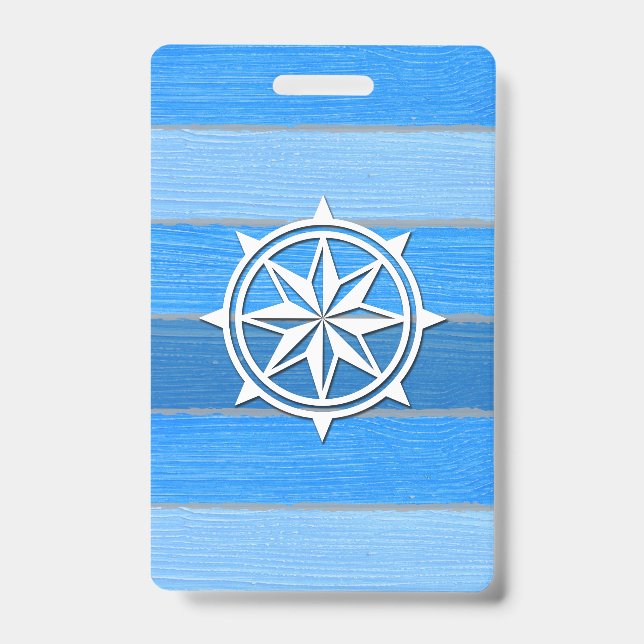 Nautical themed design ID badge (Front)