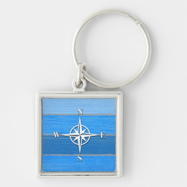 Nautical themed design key ring (Front)