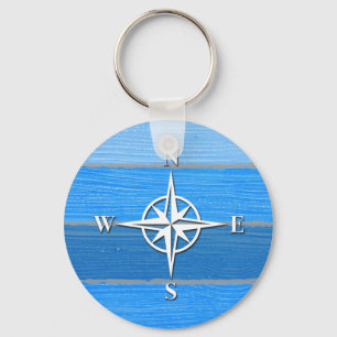Nautical themed design key ring