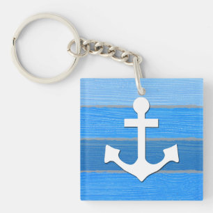 Nautical themed design key ring