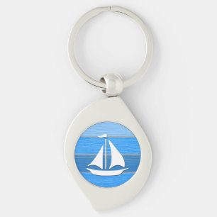 Nautical themed design key ring