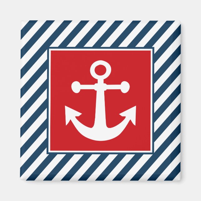Nautical themed design magnet (Front)