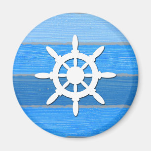 Nautical themed design magnet