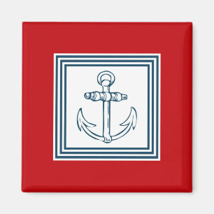 Nautical themed design magnet