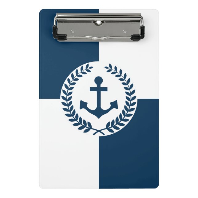 Nautical themed design mini clipboard (Front)
