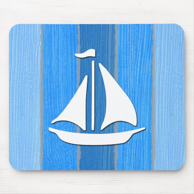 Nautical themed design mouse pad (Front)