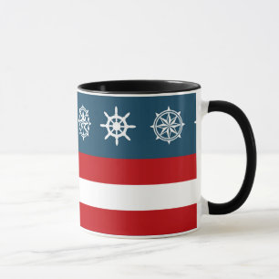 Nautical themed design mug