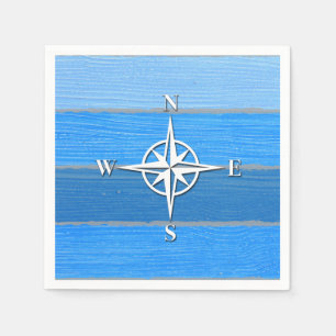 Nautical themed design napkin