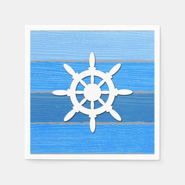 Nautical themed design napkin (Front)